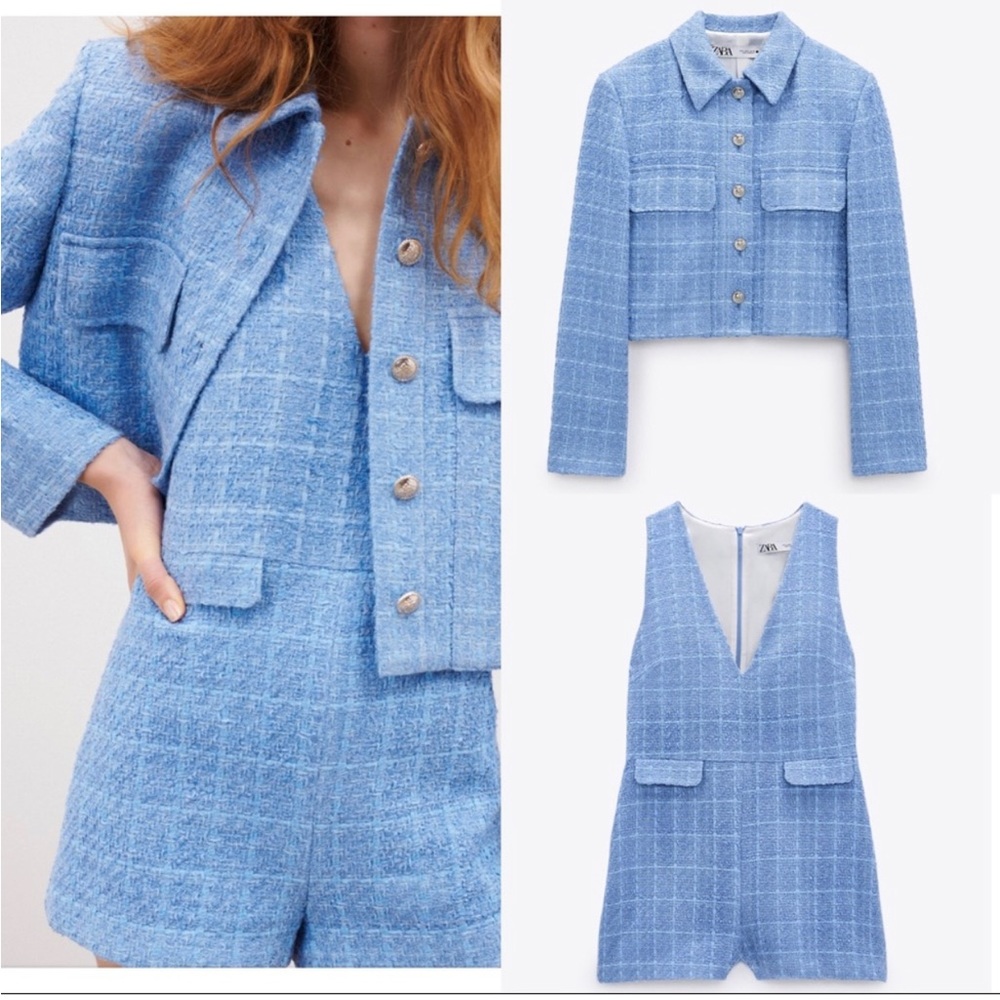 NWT Zara Jumpsuit and Blazer Set